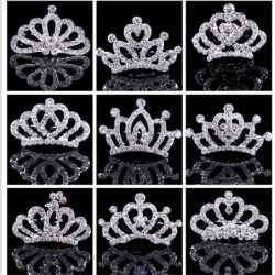 Kristallen kroon tiara - haarclipHaarspelden