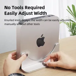 Verticale standaard voor Mac Mini - antislip - verstelbaarStands