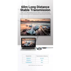HDMI 60M extender - signaalversterker - USB 2.0 - 4K@60HzNetwerk