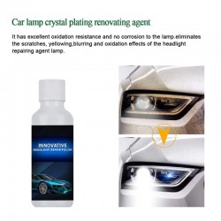 Car headlight repair fluid - scratch remover / polishing - 20 mlCar wash