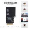 1750Mbps - dual band WiFi Bluetooth card - 2.4GHz/5GHz - Broadcom BCM94360CD - wireless moduleNetwerk