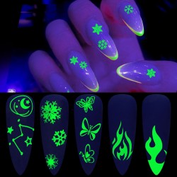 Decorative luminous nails stickersNail stickers