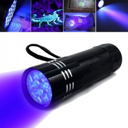 Mini-UV-Taschenlampe – wasserdicht – 9 LED
