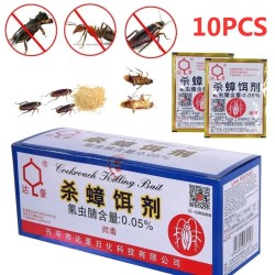 Effektiver Kakerlakenvernichter – Pulverköder – Insektizid – Schädlingsbekämpfung – 10 Stück