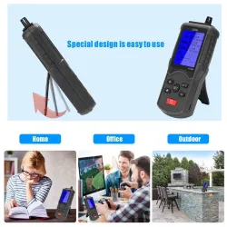 Kooldioxidetester / CO2-detector / luchtkwaliteitsmonitor - temperatuur- / vochtigheidsmeting - multifunctionele testerMeetin...