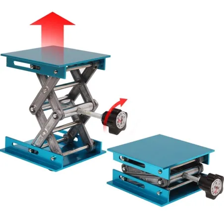 100x100mm - aluminium bovenfrees - heftafel - graveerlaboratorium voor houtbewerking - hefstandaardrek - platformElectronica ...