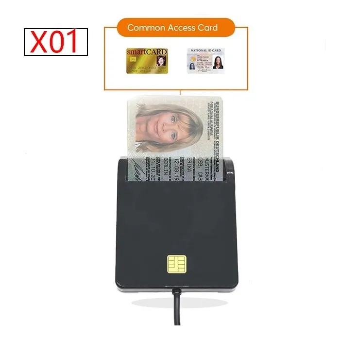UTHAI - Smartcardlezer - voor bankkaart / SIM / IC / ID / EMV / SD / TF / MMC / USB - ISO / Windows / Linux / OSAccessoires