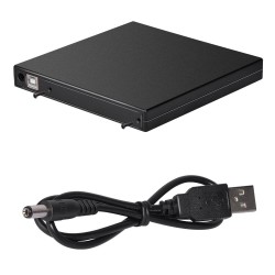 12,7 mm USB 2.0 - DVD/CD-ROM-behuizing - optische schijf SATA naar SATA - externe behuizingExterne opslag