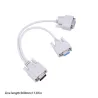 VGA SVGA - 1 naar 2 monitoren - mannelijk naar 2 dual vrouwelijk Y - 15-pins - adapter - splitterkabelKabels