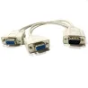 VGA SVGA - 1 naar 2 monitoren - mannelijk naar 2 dual vrouwelijk Y - 15-pins - adapter - splitterkabelKabels