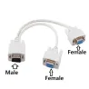 VGA SVGA - 1 naar 2 monitoren - mannelijk naar 2 dual vrouwelijk Y - 15-pins - adapter - splitterkabelKabels