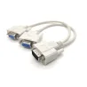 VGA SVGA - 1 naar 2 monitoren - mannelijk naar 2 dual vrouwelijk Y - 15-pins - adapter - splitterkabelKabels