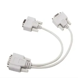 VGA SVGA - 1 naar 2 monitoren - mannelijk naar 2 dual vrouwelijk Y - 15-pins - adapter - splitterkabelKabels