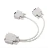 VGA SVGA - 1 naar 2 monitoren - mannelijk naar 2 dual vrouwelijk Y - 15-pins - adapter - splitterkabelKabels