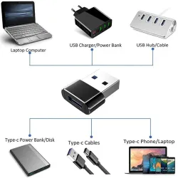 USB naar type C - OTG-adapter - USB-C - mannelijk naar micro USB type-C vrouwelijk - converter - 2 stuksAccessoires