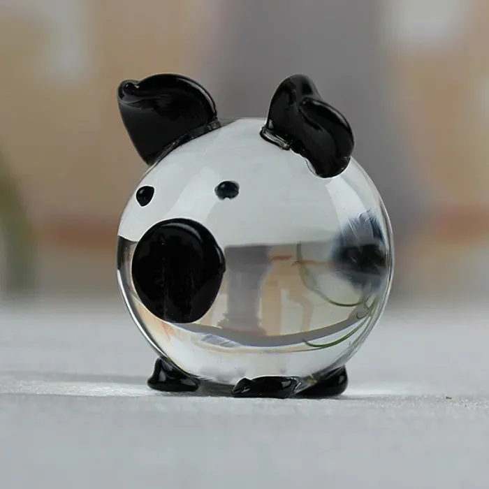 Colorful crystal piggy - figurineStatues & Sculptures