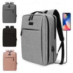 Trendige Laptoptasche - Rucksack - mit USB-Ladeanschluss - wasserdicht