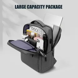Trendy laptoptas - rugzak - met USB oplaadpoort - waterdichtRugzakken