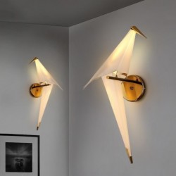 LED wandlamp - origami papier vogelontwerpWandlampen