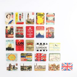 UK/Engeland - Britse stijl koelkastmagneten - set 24 stuksKoelkastmagneten