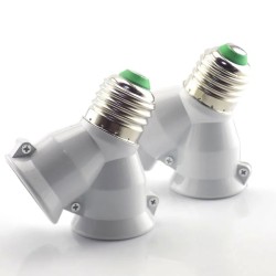 E27 auf E27 – 1 auf 2 Lampen – Fassungssockel – Konverter – Splitter – Adapter – feuerfest