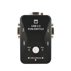 KVM-switcher - splitter - 2 poorten - USB 2.0 - 1920*1440 VGA SVGAKabels
