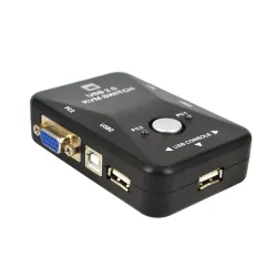 KVM-switcher - splitter - 2 poorten - USB 2.0 - 1920*1440 VGA SVGAKabels