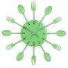 Modern wall clock - with kitchen cutleryClocks
