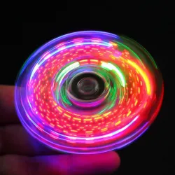 Luminous fidget spinner - transparent pattern - LED- glow in the darkFidget Spinner
