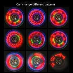 Luminous fidget spinner - transparent pattern - LED- glow in the darkFidget Spinner