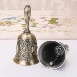 Vintage handbelbel - met klassiek bloemmotiefFeestelijk & Party