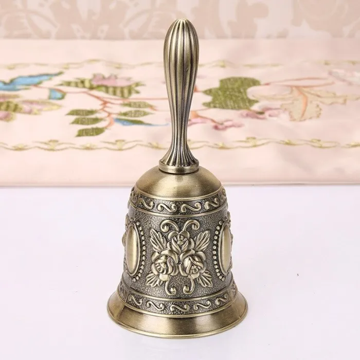 Vintage handbelbel - met klassiek bloemmotiefFeestelijk & Party