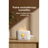 Ultrasonic air humidifier - essential oils diffuser - colorful LED flameHumidifiers