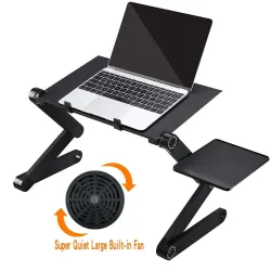 Multifunctionele tablet/laptopstandaard - tafel - met muismat - verstelbaar - opvouwbaarHouders