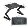 Multifunctionele tablet/laptopstandaard - tafel - met muismat - verstelbaar - opvouwbaarHouders