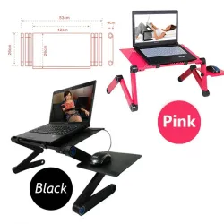 Multifunctionele tablet/laptopstandaard - tafel - met muismat - verstelbaar - opvouwbaarHouders