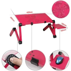 Multifunctionele tablet/laptopstandaard - tafel - met muismat - verstelbaar - opvouwbaarHouders