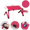 Multifunctionele tablet/laptopstandaard - tafel - met muismat - verstelbaar - opvouwbaarHouders
