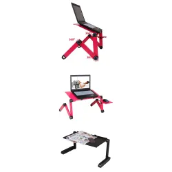 Multifunctionele tablet/laptopstandaard - tafel - met muismat - verstelbaar - opvouwbaarHouders