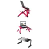 Multifunctionele tablet/laptopstandaard - tafel - met muismat - verstelbaar - opvouwbaarHouders