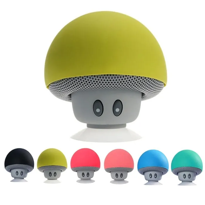 Mini Bluetooth speaker - draadloos - met zuignap - paddestoelvormBluetooth Luidsprekers