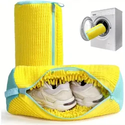 Waszak voor schoenen – duurzame waszak van mesh voor sneakers, met veilige ritssluiting.Ritsen