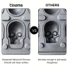 Skull ice ball mold - 3D silicone skull ice tray for cocktails - 6 piecesBar supply