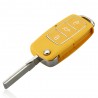 VW Jetta Beetle 3 Button Uncut Blade Remote Car Key Case ShellSleutels