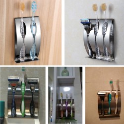 Stainless steel toothbrush holder - wall mountingBathroom