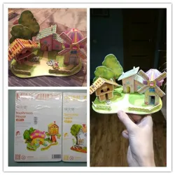 3D DIY papier puzzel - Jigsaw - educatief speelgoed voor baby'sSpeelgoed