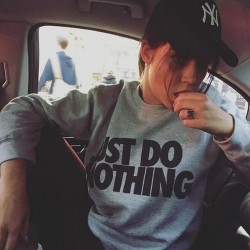 Just Do Nothing - Frauen Pullover - Pullover - top