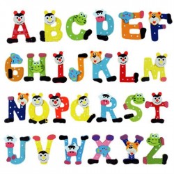 Wood 26 Alphabet Letters Fridge Magnets Educational ToyEducatief
