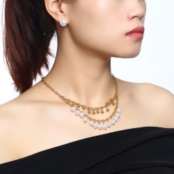 Pearls Choker Jewellery SetSieradensets