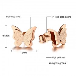 Small butterfly - stud earrings